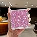 LCHULLE for Samsung Galaxy Z Flip 7 Case Bling Glitter for Girls Women Cute Shiny Sparkle Sequin Stars, Soft Silicone Four-Corner Shockproof Cover Protective Phone Case for Samsung Z Flip 7 5G(Pink)