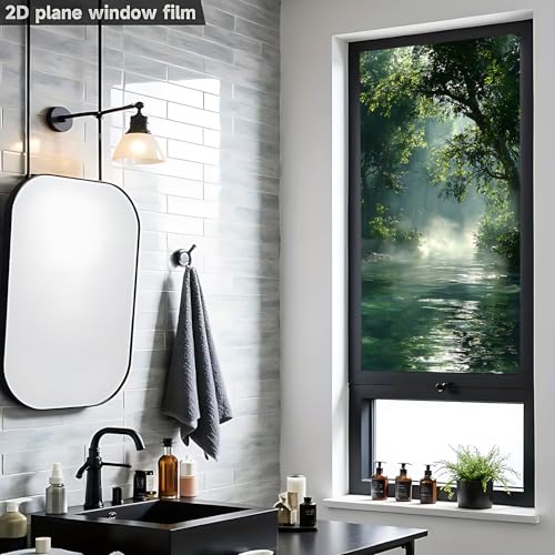 Vinilo decorativo para ventana, estilo vitrales, 17.51x39.37 pulgadas miniatura 7