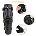 Motorcycle Shin Guards Protective Gear Leg Armor Dual Axis Pivoting Knee Hard Collision Avoidance Knee Shin Guard Add Impact Foam (Lengthen, Red)