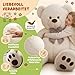 monzana® Teddybär L - XXXL 50-175cm Weiches Fell Schleife Tatzendruck Geschenk Plüschtier Kuscheltier Stofftier Riesen Teddy Bär