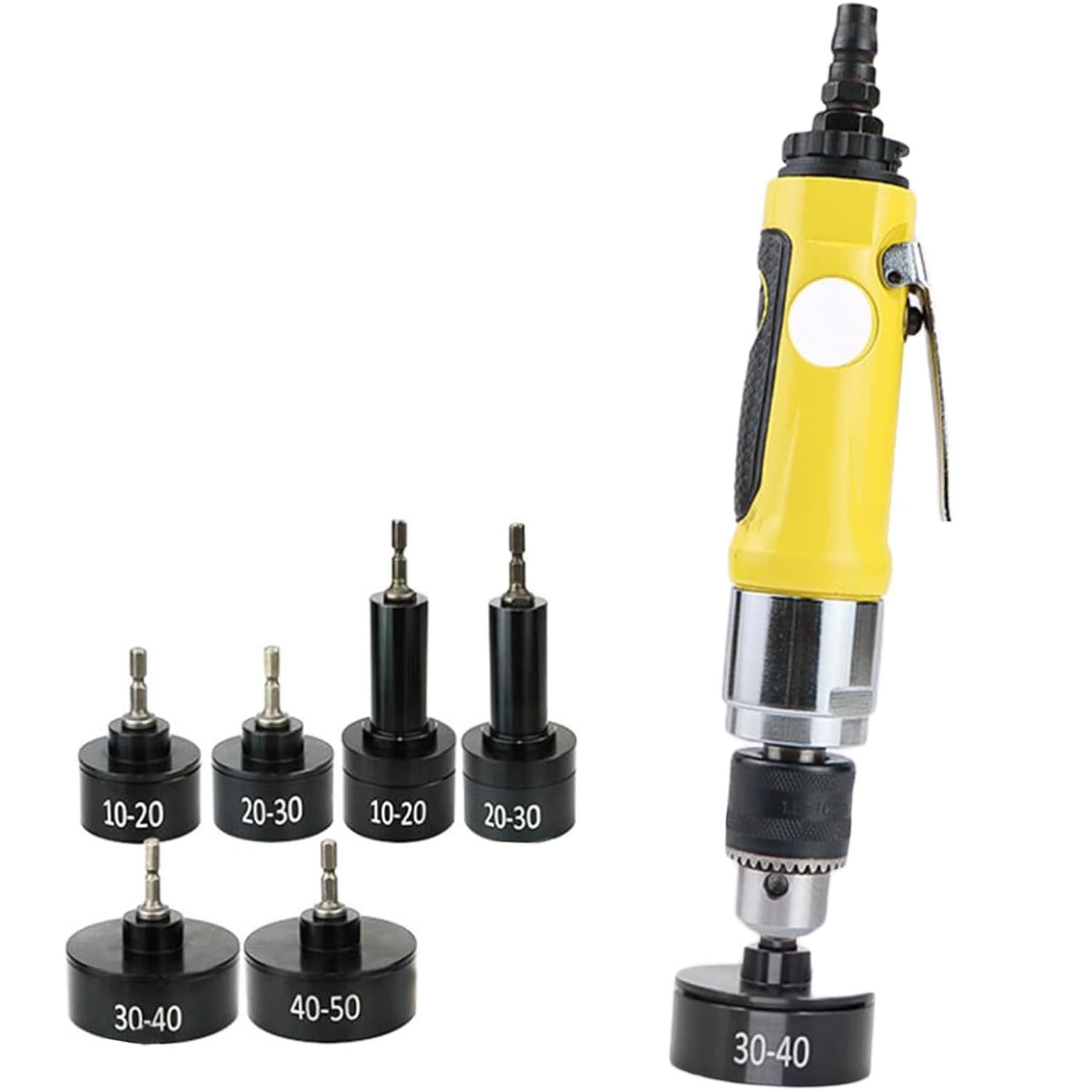 Yxyljoz High-Speed Pneumatic Screw Cap Tightener - 6-Heads Capping Machine For Plastic Bottles, Max Speed 2500Rpm, Efficient Torque Control For Bottling Production