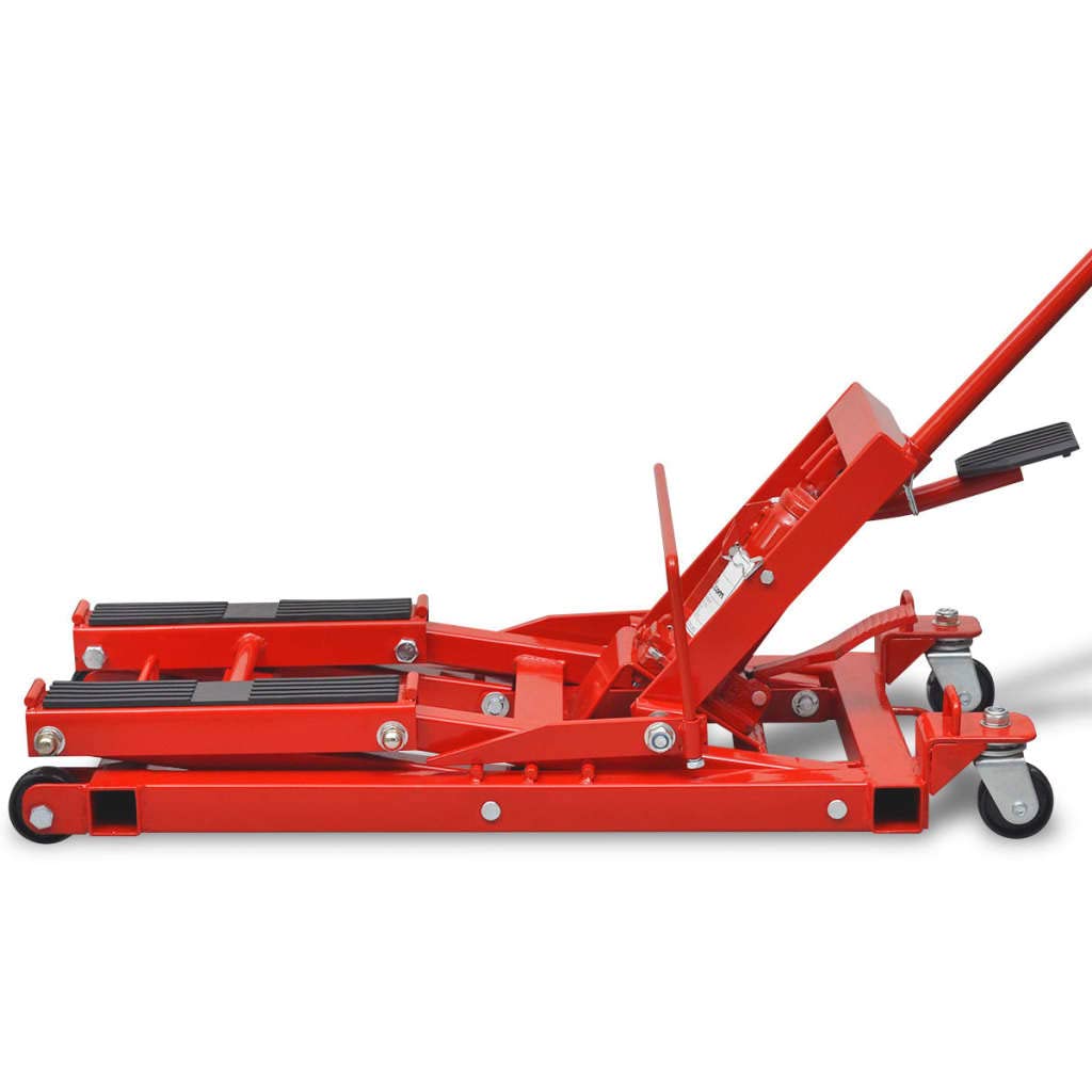 vidaXL Martinetto Idraulico Sollevatore cric per motociclette/ATV 680 kg Rosso