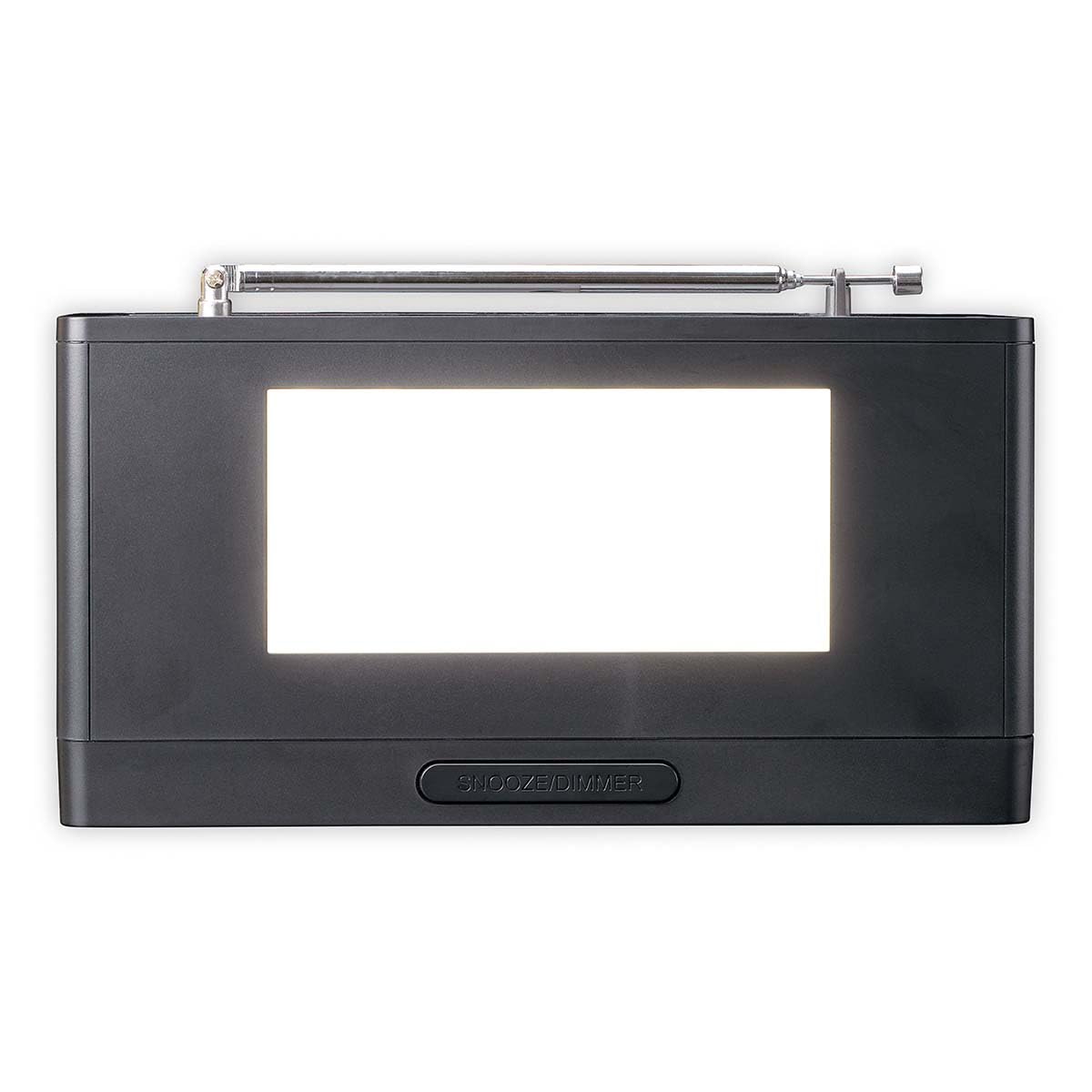 Lenco CR-540BK Radiowecker mit Nachtlicht - FM PLL Radio - USB-Ladefunktion - Dimmbarem LED-Display - Schwarz