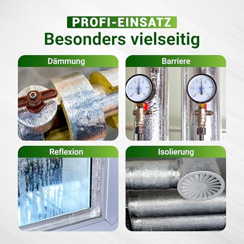 varivendo 1 Rolle Aluminium Klebeband netzverstärkt 48mm x 50m