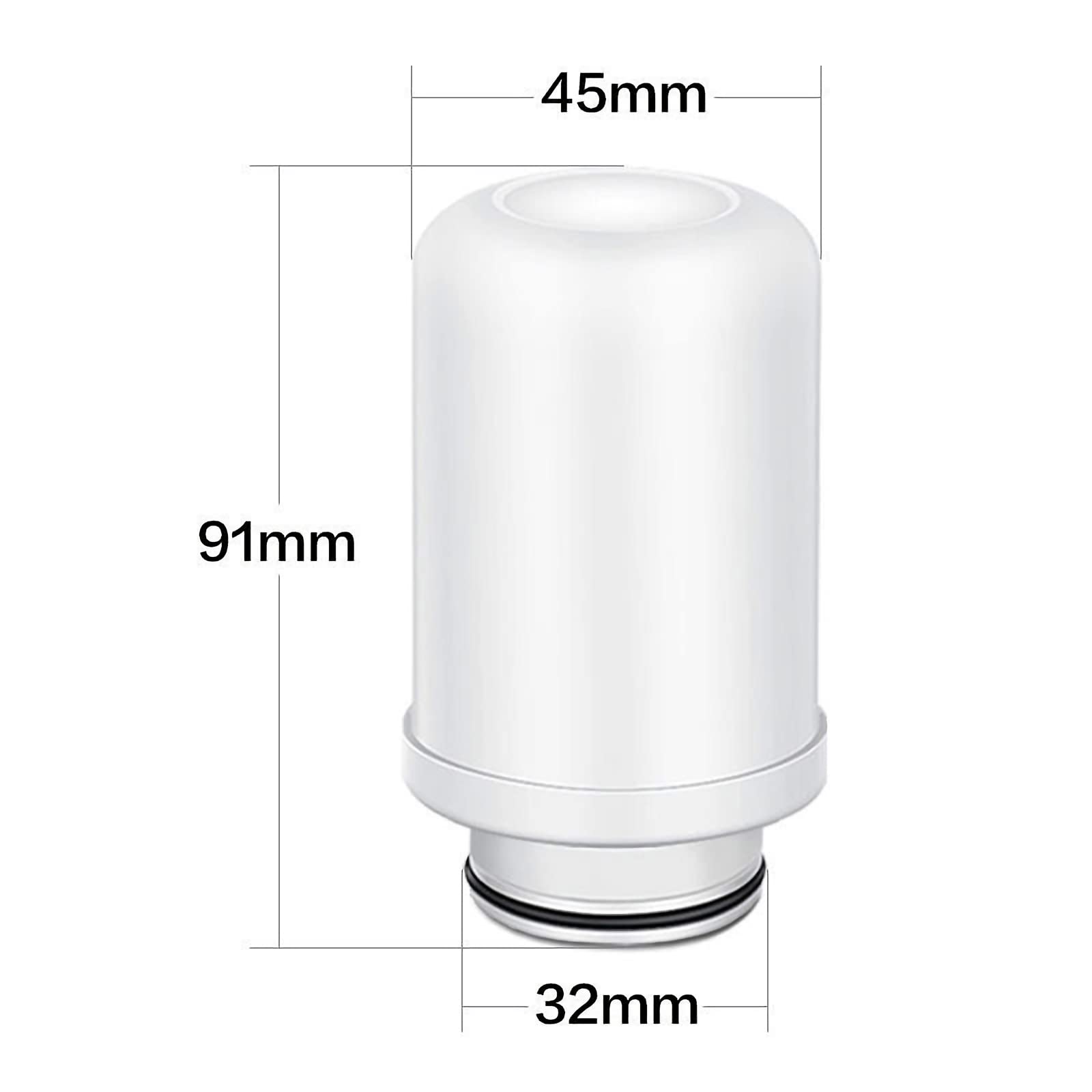Cartuchos de repuesto de filtro de agua, reemplazo de filtro de cerámica, sistema de filtración de grifo, filtro de carbón activado, (cartucho de filtro de cerámica x 2)