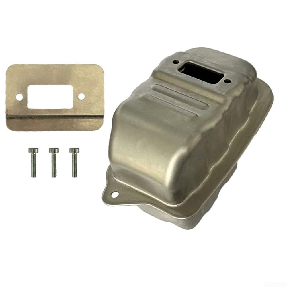 Schalldämpfer Set, für TS800 TS700 Kompatibel mit 4224 140 0605 Trennsäge Zubehör, aus Stahl mit geringer Resonanz und hoher Hitzetoleranz, Geräuschreduzierung (1 SET)