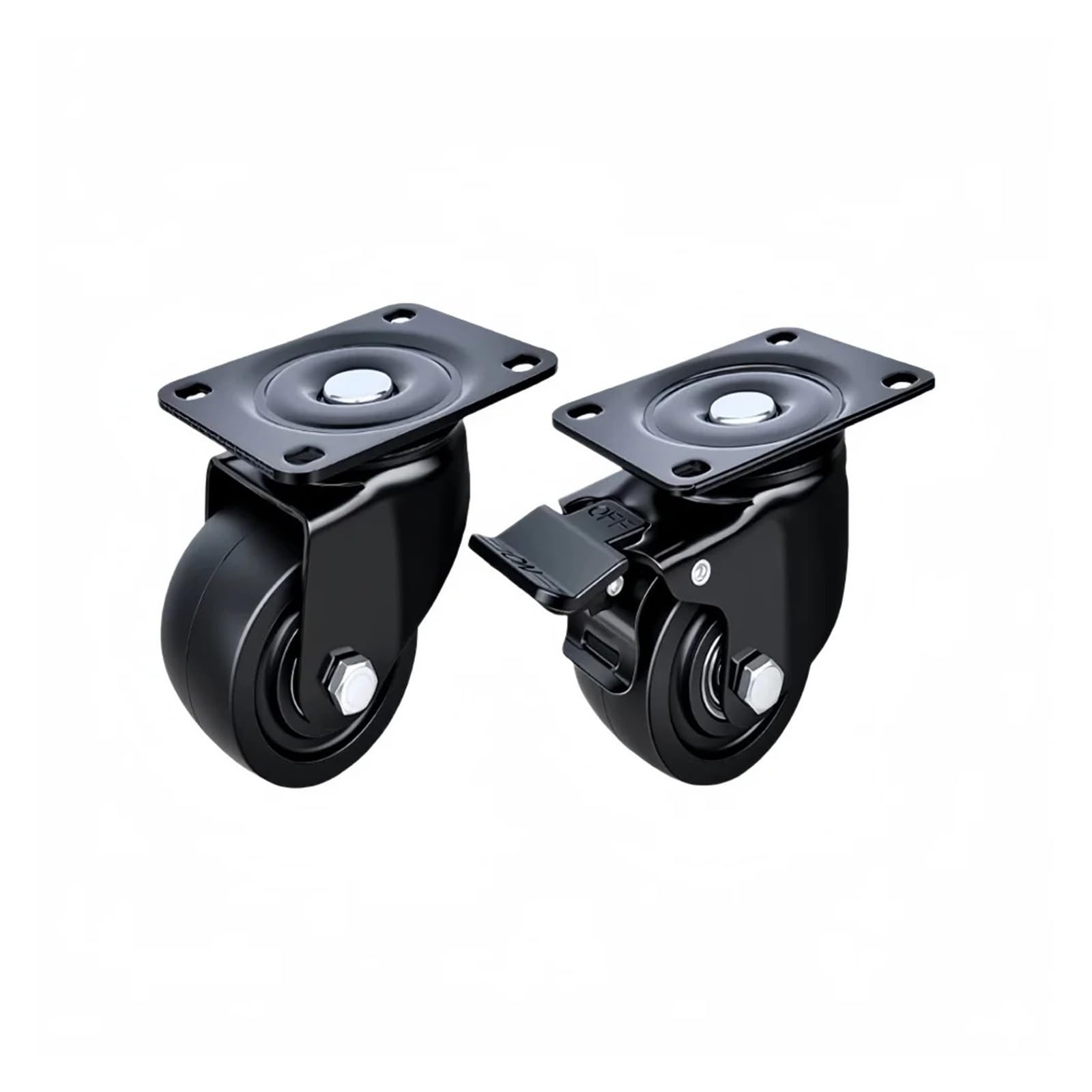 Ruedas direccionales 1,5 2 3 4 5 pulgadas | Pie de apoyo universal for carros con rodamiento suave(5inch caster)