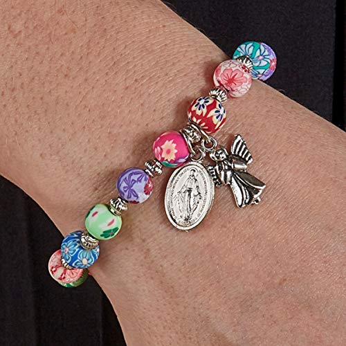 Guardian Angel Colorful Bead Bracelet, 7 1/2 Inch2