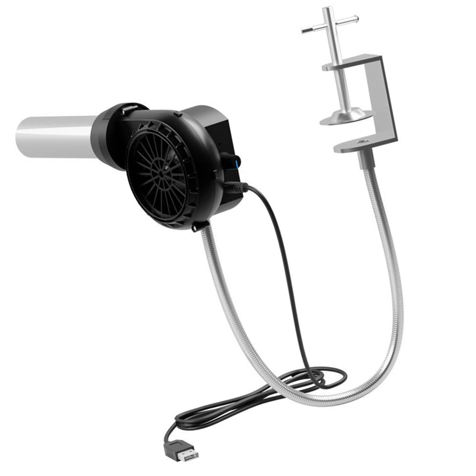 Souffleur de barbecue pour cuisiner en plein air - Rechargeable USB - Avec tube en aluminium