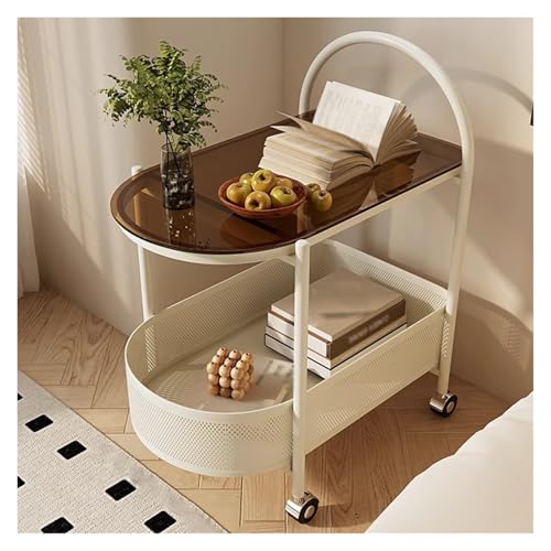 Mesa de centro móvil para salón pequeña mesita de noche sofá