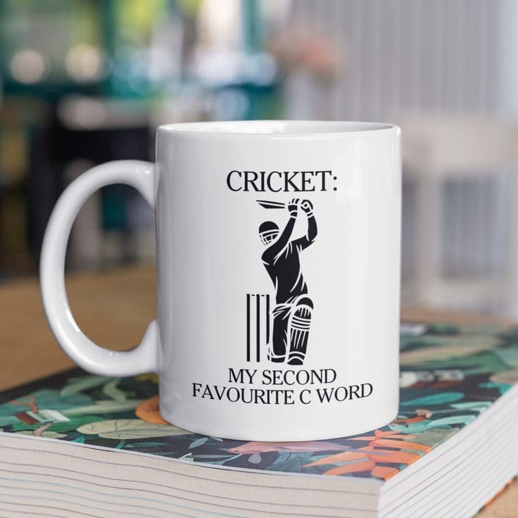 Image of Cricket Theme Ceramic Coffee Mug, MS Dhoni and Virat Kohli Fan Art Print (Sports Lover) (Cricket-2, Large)