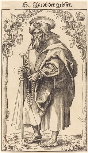 Affiche Saint le Majeur par Lucas Cranach l'Ancien Art Mural 60x90cm