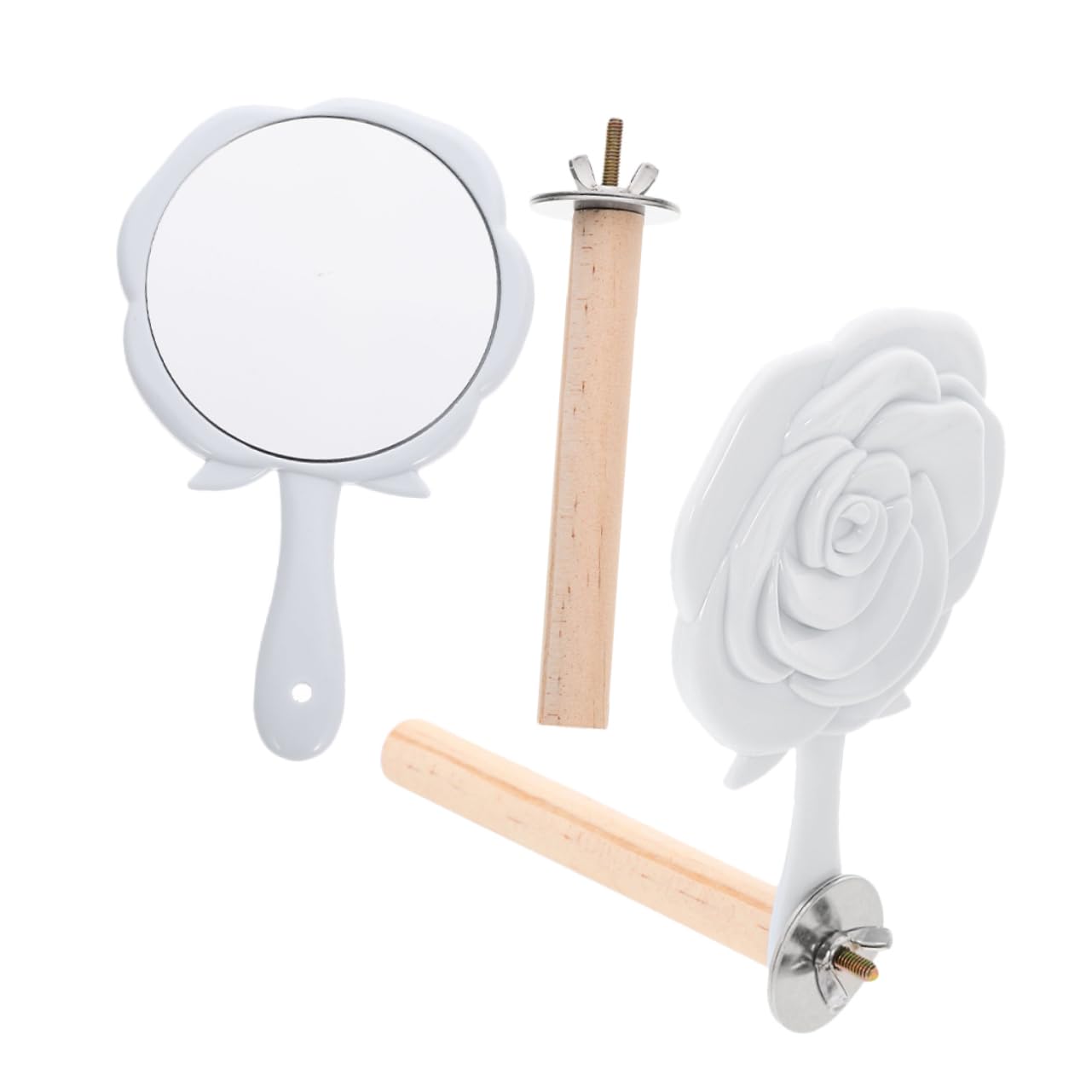 BESPORTBLE 10 Pièces Jouet Oiseau Perchoir à Oiseaux Accessoires De Cage à Oiseaux Perchoirs à Oiseaux Perchoir Décoratif pour Perroquet Perche De Perruche Jouet Petit Perroquet en Bois