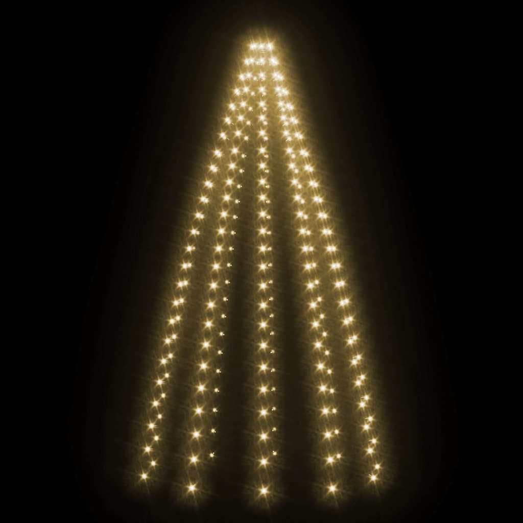 Siatka świetlna na choinkę z 250 diodami LED na drzewo 250 cm, ciepłe białe światło, wodoszczelny łańcuch świetlny LED do użytku wewnątrz i na zewnątrz, 10 pasm