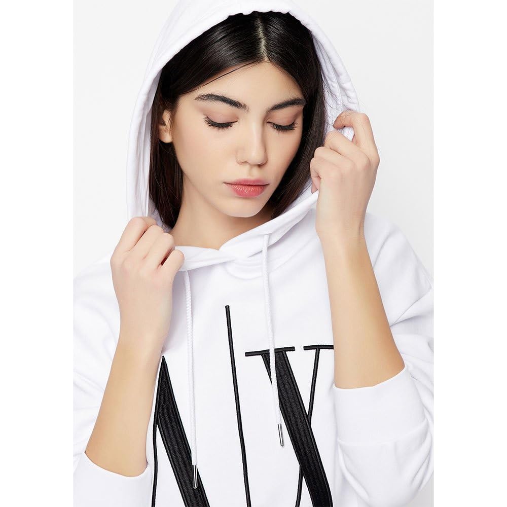 Armani Exchange Felpa con Cappuccio Icon Project Donna