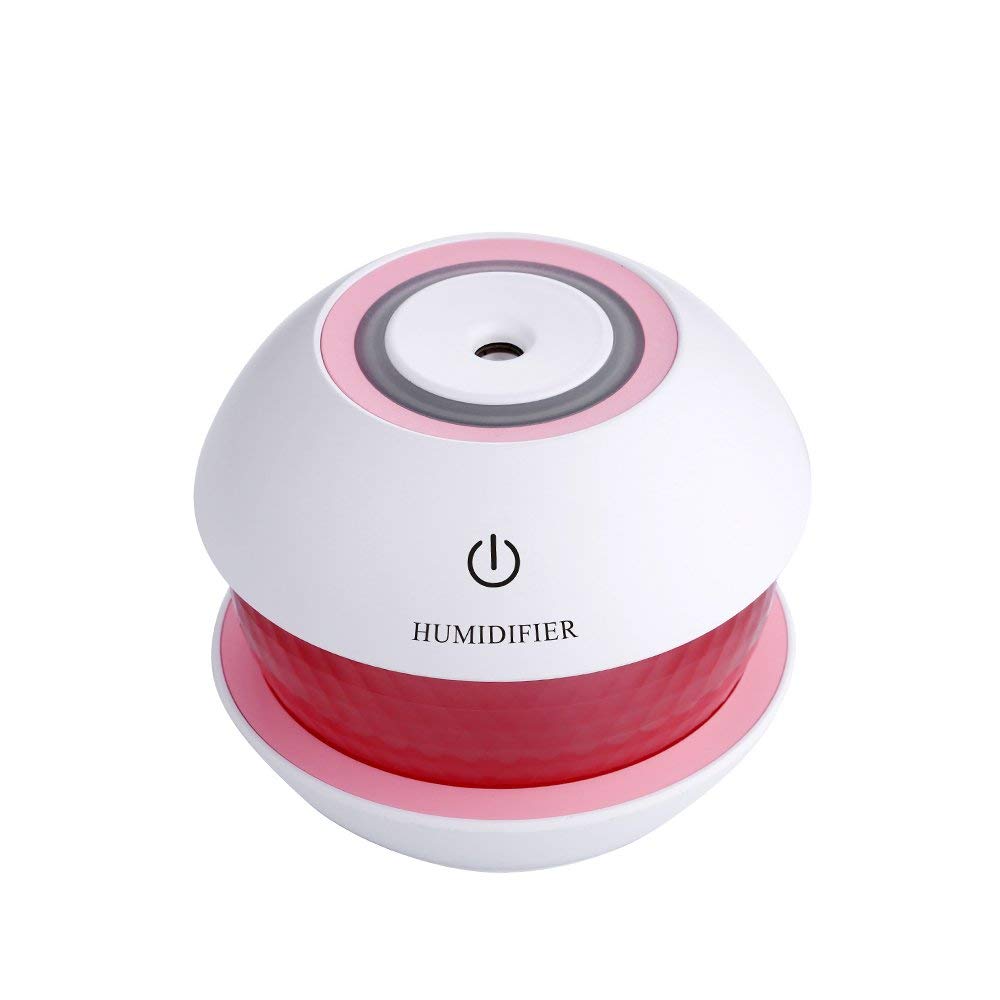 SEAHAVEN Magic Cup Cool Mist Humidifiers Essential Oil Diffuser Aroma Air Humidifier with Led Night Light Colorful Change for Car, Office, Babies, home, air humidifier for room (PINK DIAMOND)-image-7
