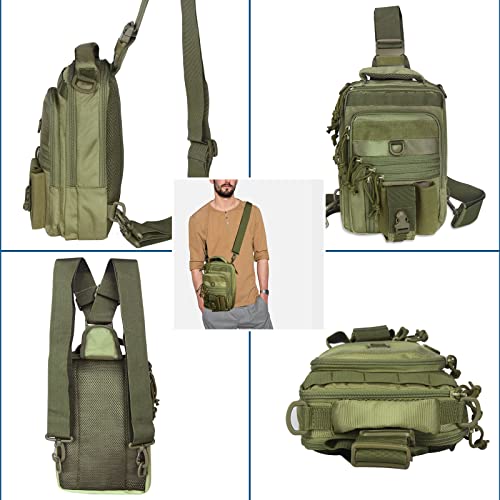 DegeTMVe Dual Pistol Holster Chest Bag Concealed Carry Sling Crossbody Tactical Gun Convertible Backpack Shooting Hunting by DegeTMVe - Used condition - Image 6