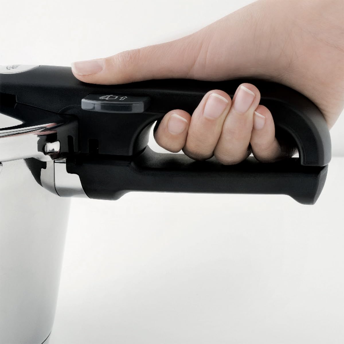 Fissler Vitavit Premium Pentola a pressione in acciaio inox 2.5 L, 18 cm, 4 livelli di cottura, incluso inserto, adatta a fornelli a induzione