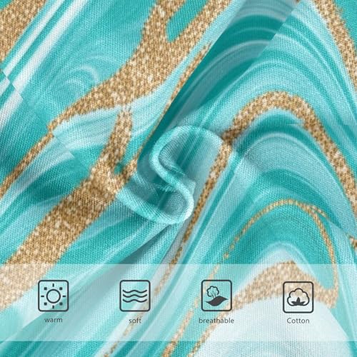 Abstract Marble Aqua Blue Toddler Girls Underwear 2t Cotton Panties Little Girl Designer Briefs Undies Kids3