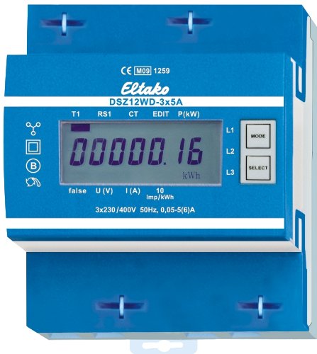 Preisvergleich Produktbild Eltako DSZ12WD-3x5A Drehstromzähler mit Display, MID geeicht