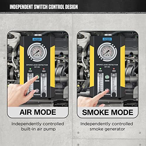 Image of AUTOOL Automotive Smoke Leak Detector Tester EVAP Smoke Machine with Dual Mode