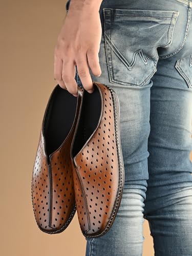Image of Server Loafers for Men | Mules Clogs Open Back Loafers | Party Ethnic Wear Shoes | Men's Casual Shoes | Comfortable Fashion Shoe with TPR Sole