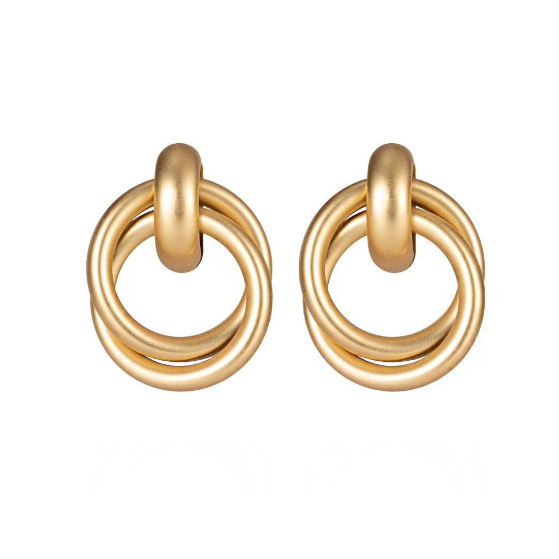 Yellow Chimes Earrings For Women Gold Plated Twisted Layered Circle Hoop Stud Earrings For Women and Girls (B0B8DH8XXS) Amazon Price History, Amazon Price Tracker