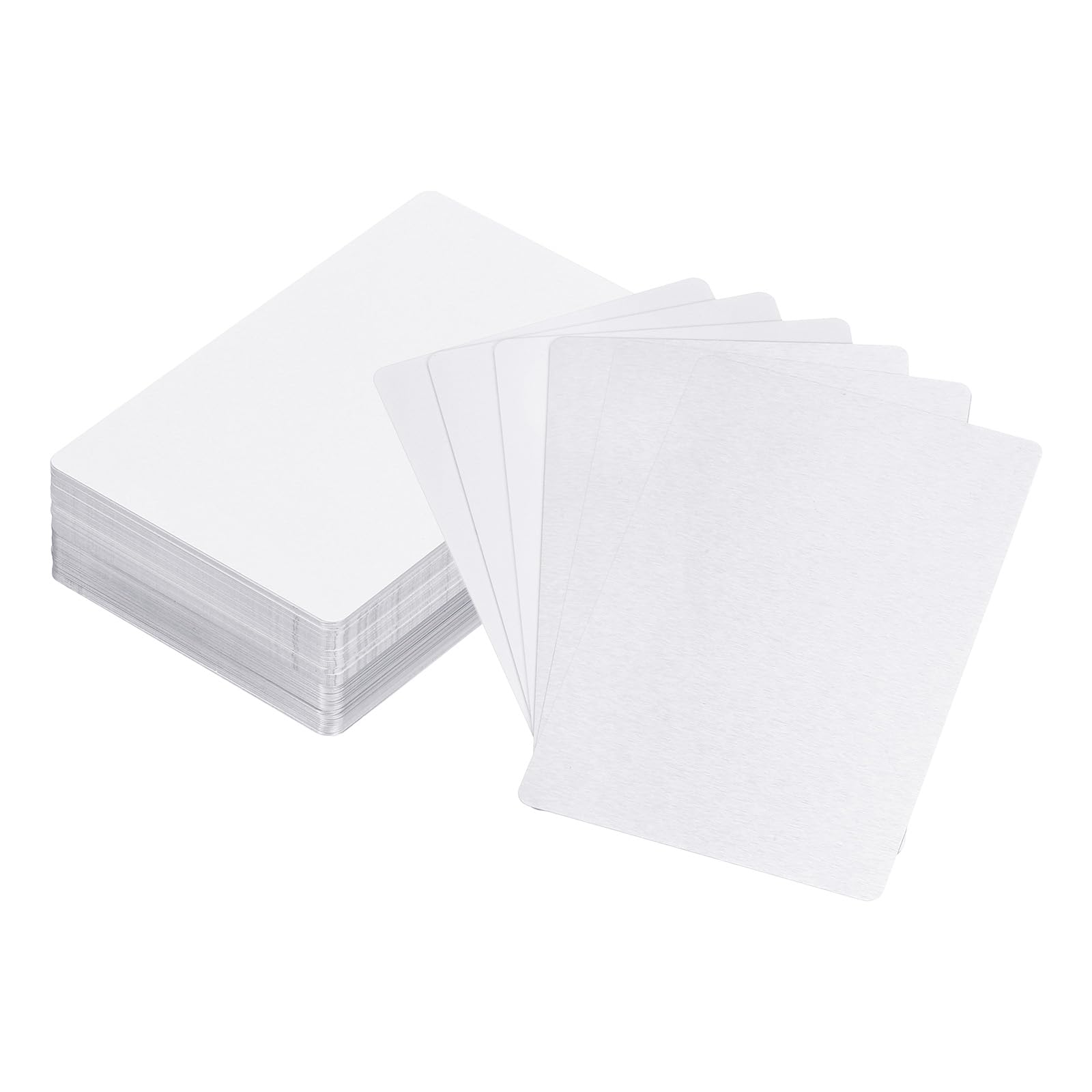 QUARKZMAN 100 Cartes Visite Dorées 3.5x2" – Papier Premium Pour Imprimante Laser, Idéales DIY, Remerciements, Scrapbooking