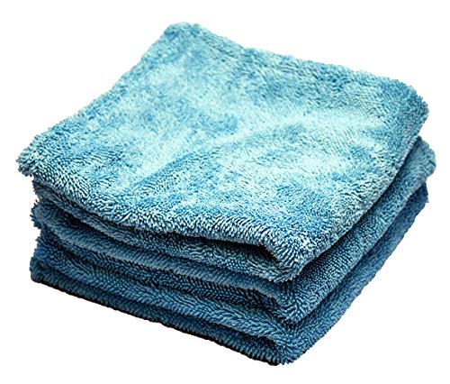 McKee's 37 MK37-G1100-3 Glacier 1100 GSM Drying Towel, 16 x 16 Inches, (Pack of 3)