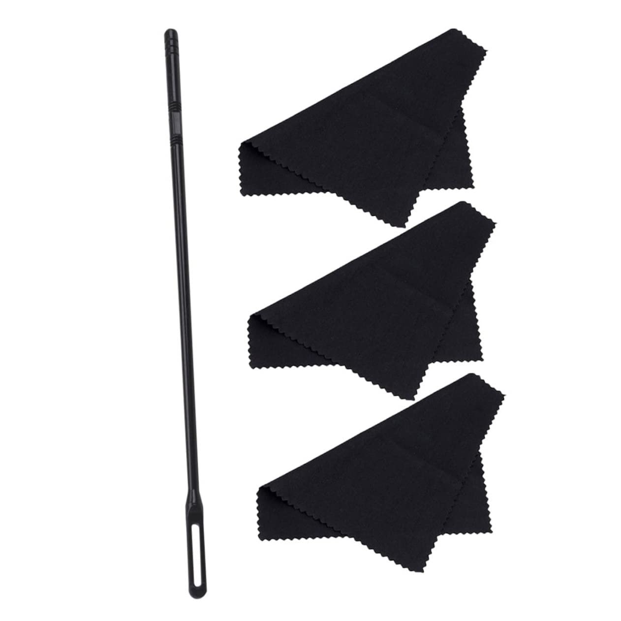 ifundom Flute Cleaning Rod Set Tarnishing Cloth Flute Clarinet Saxophone Cleaning Kit 1 Set of Flute Cleaning Tools