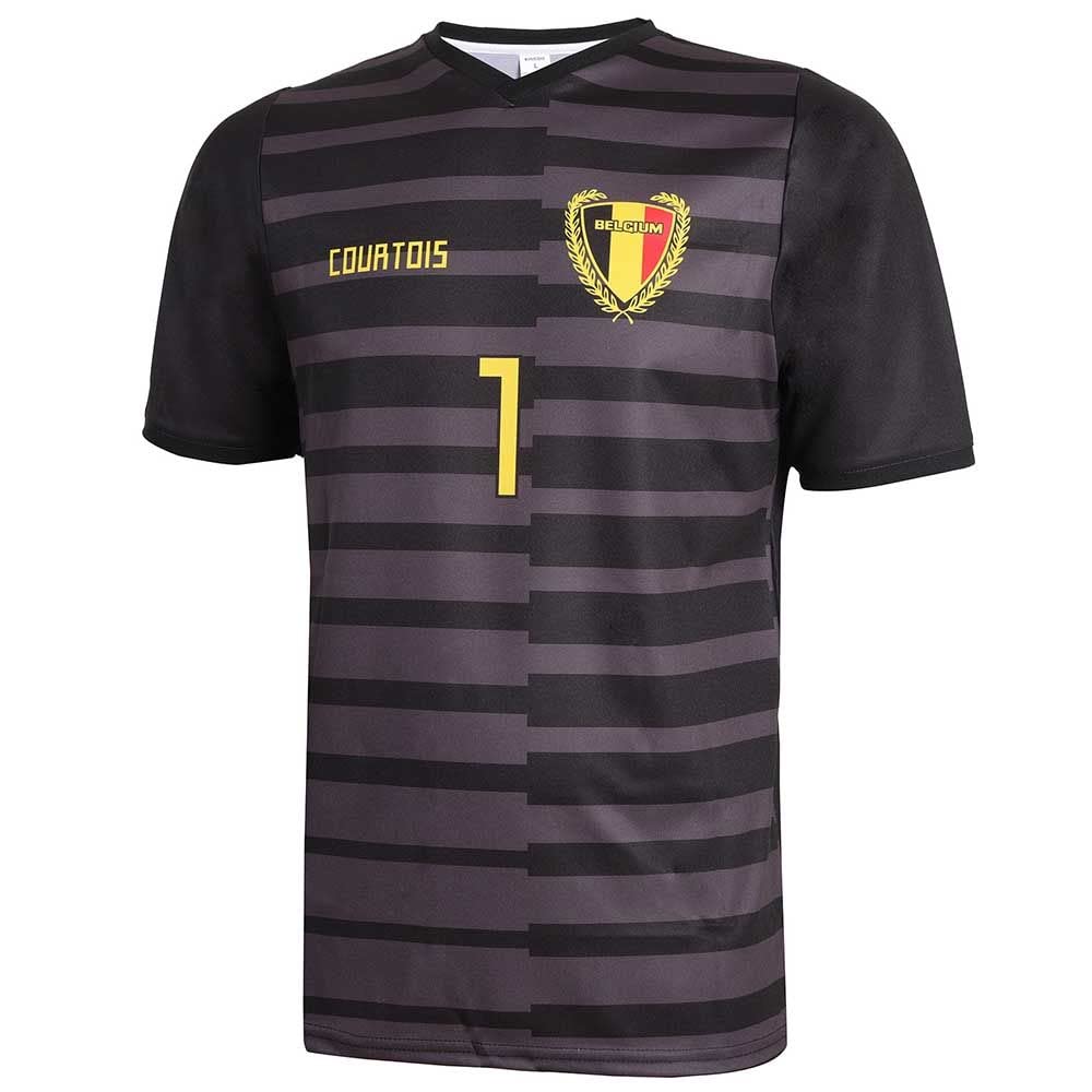 Kingdo Kit Portiere Belgio Courtois - Bambino e Adulto - Ragazzi - Uomini - Divisa da Calcio - Maglietta Sportiva - Abbigliamento Sportivo