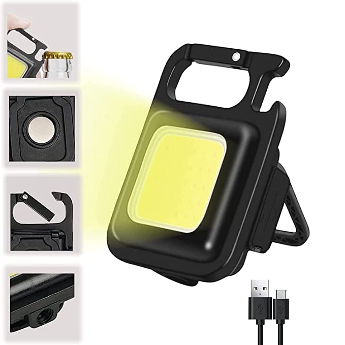LIMESHOT Keychain Led Light with Bottle Opener, Magnetic Base and Folding Bracket, Mini COB 1000 Lumens Rechargeable Emergency Light for Fishing, Walking, Outdoors and Camping (COB-B01) (B0BSQXCZC2) Amazon Price History, Amazon Price Tracker