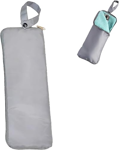 Travel Umbrella Bags Non Wet Umbrellas Bags Carrying Case Fiber Interior Sleeve Cover Organizer Zipper Pouch for Windproof Compact Umbrellas Automatic Folding Rain Umbrella Travel Essentials