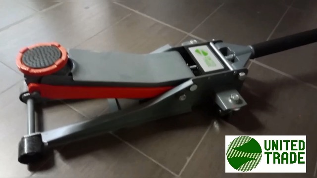 Cric Idraulico A Carrello 3 Tonnellate United Trade - Profilo Basso (75mm), Doppio Pistone - Foto 3
