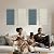 Reverbeon 4PCS Acoustic Panels, 24"x12" Fabric Acoustic Panels for Walls, Self-Adhesive Sound Absorbing Panels for Home, Office, Studios (Slate Navy & Chalk White)
