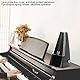 Pr?zises digitales Metronom f¨¹r Piano Drum Set Bass Violine ¨C Stufenlose Tempo-Einstellung LED-Display Universal Musikinstrumente Schwarz