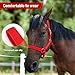 BIGANTTOW Adjustable Horse Halter Rope Halters, Equestrian Horse Riding Headcollar with Satin Hardware, Prevents Rubs, Adjustable Fit Black S