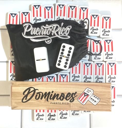 Puerto Rico Dominoes Set Adults Large No Box miniatura 3