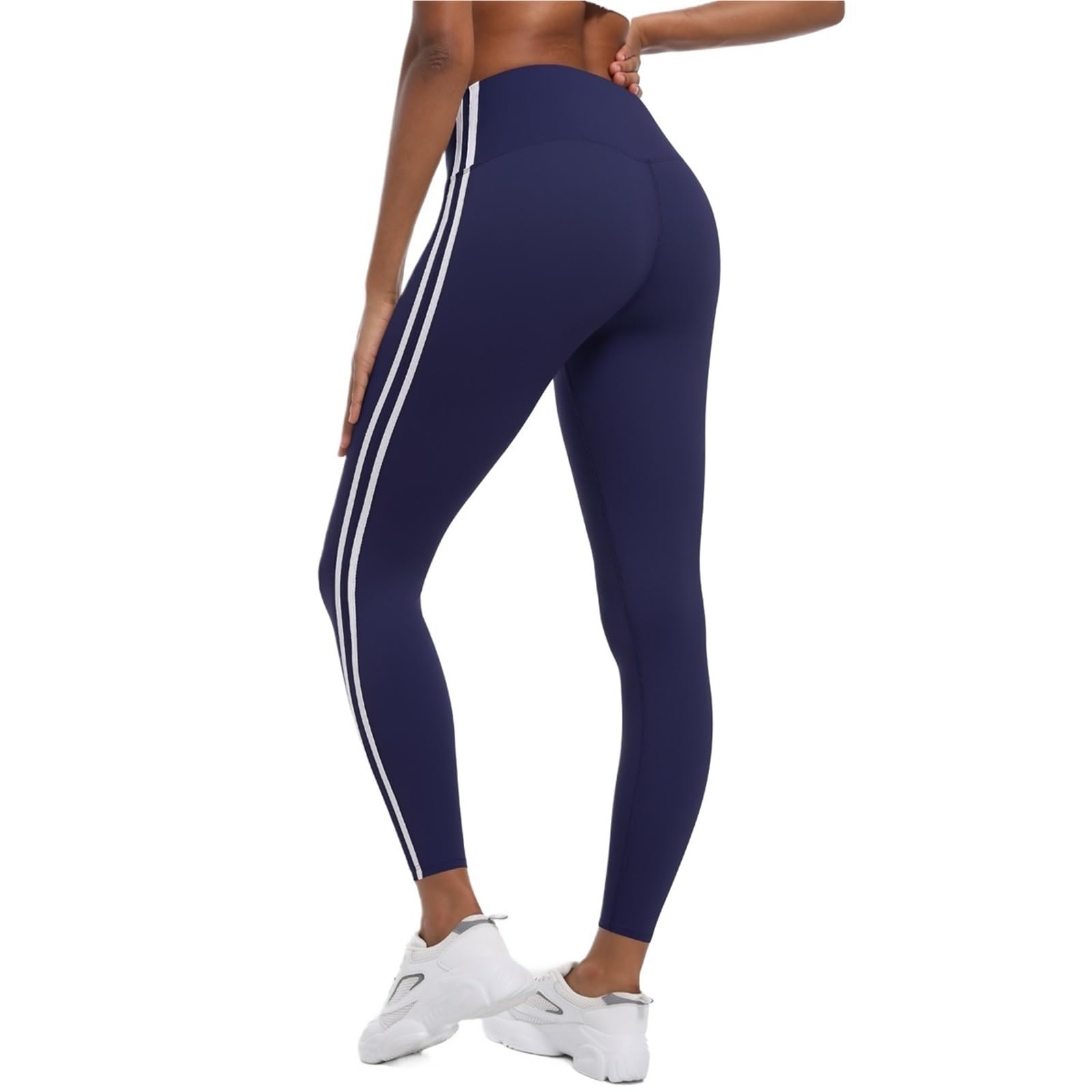Spodnie do jogi slim trening bieganie sportowe legginsy trening kontrola brzucha