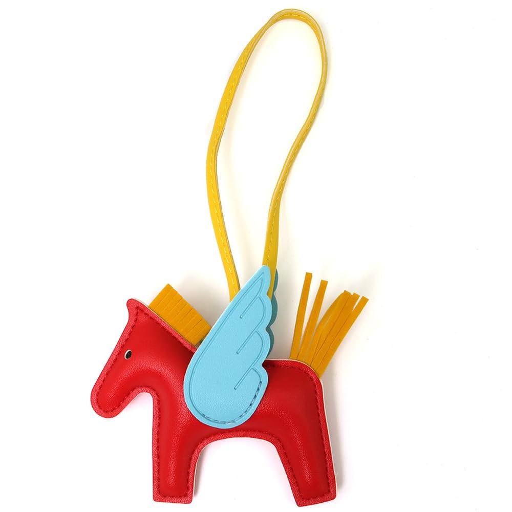 Angel Pegasus bag hanging ornaments, cute Internet red pony pendant car keychain bag hanging ornaments ladies charm