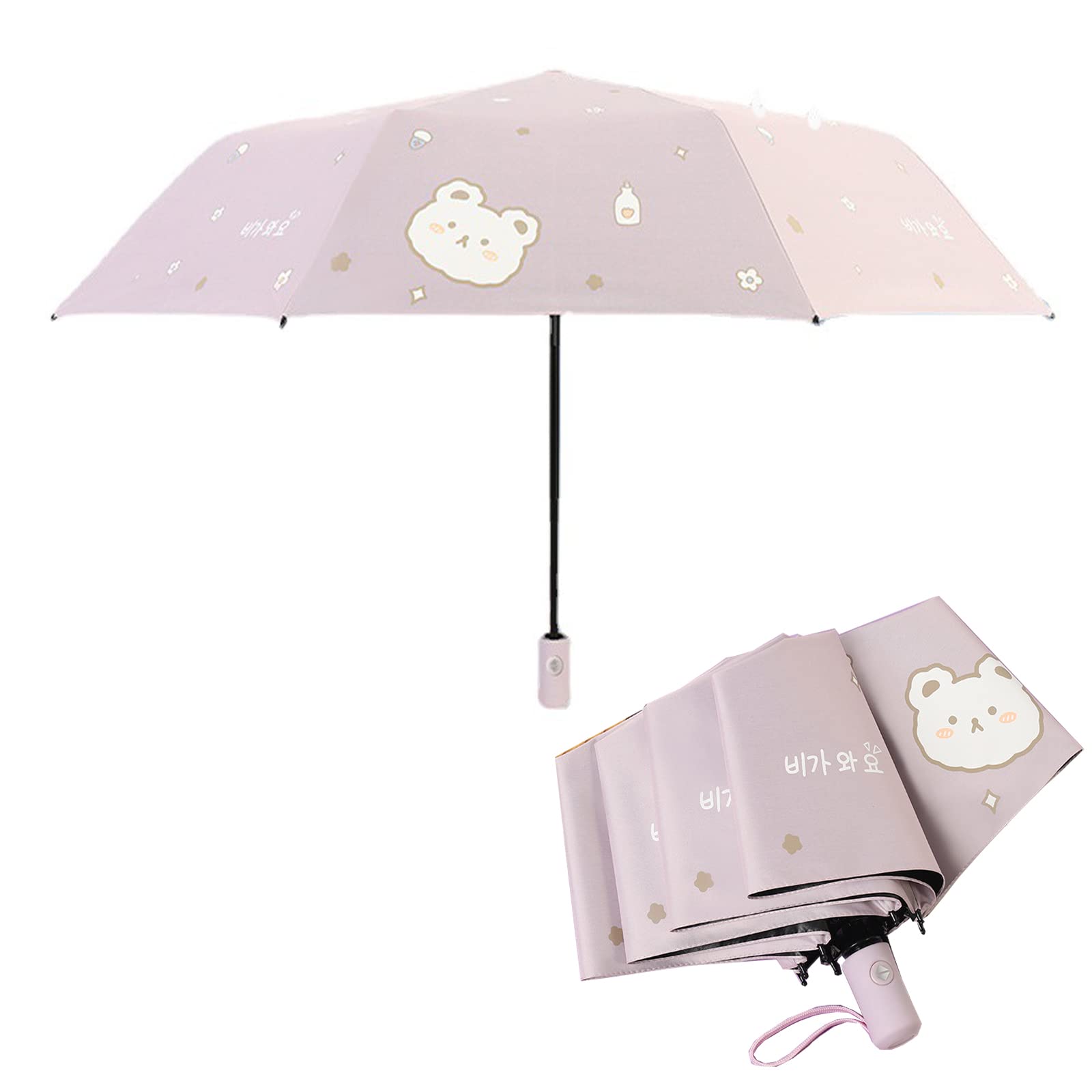 ELECDONUmbrella Windproof Travel Umbrella Compact Folding Reverse Automatic Umbrellas upside down Inverted Folding Umbrellas for rain Car travel umbrella Automatic Open and Close for women men, One Size