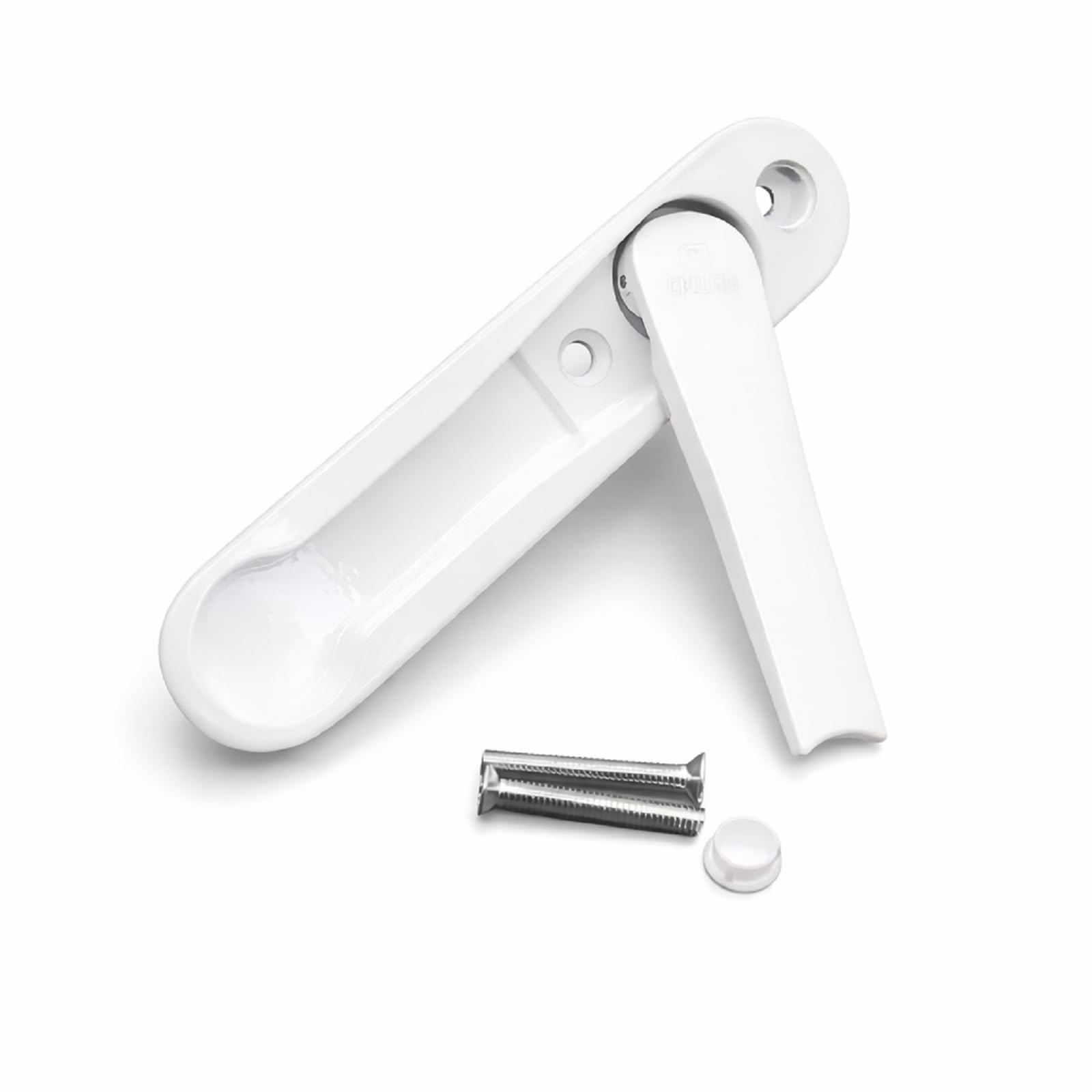 Poignée de Fenêtre Blanche Universelle Axe Court Alliage de Zinc PVC Aluminium Bois