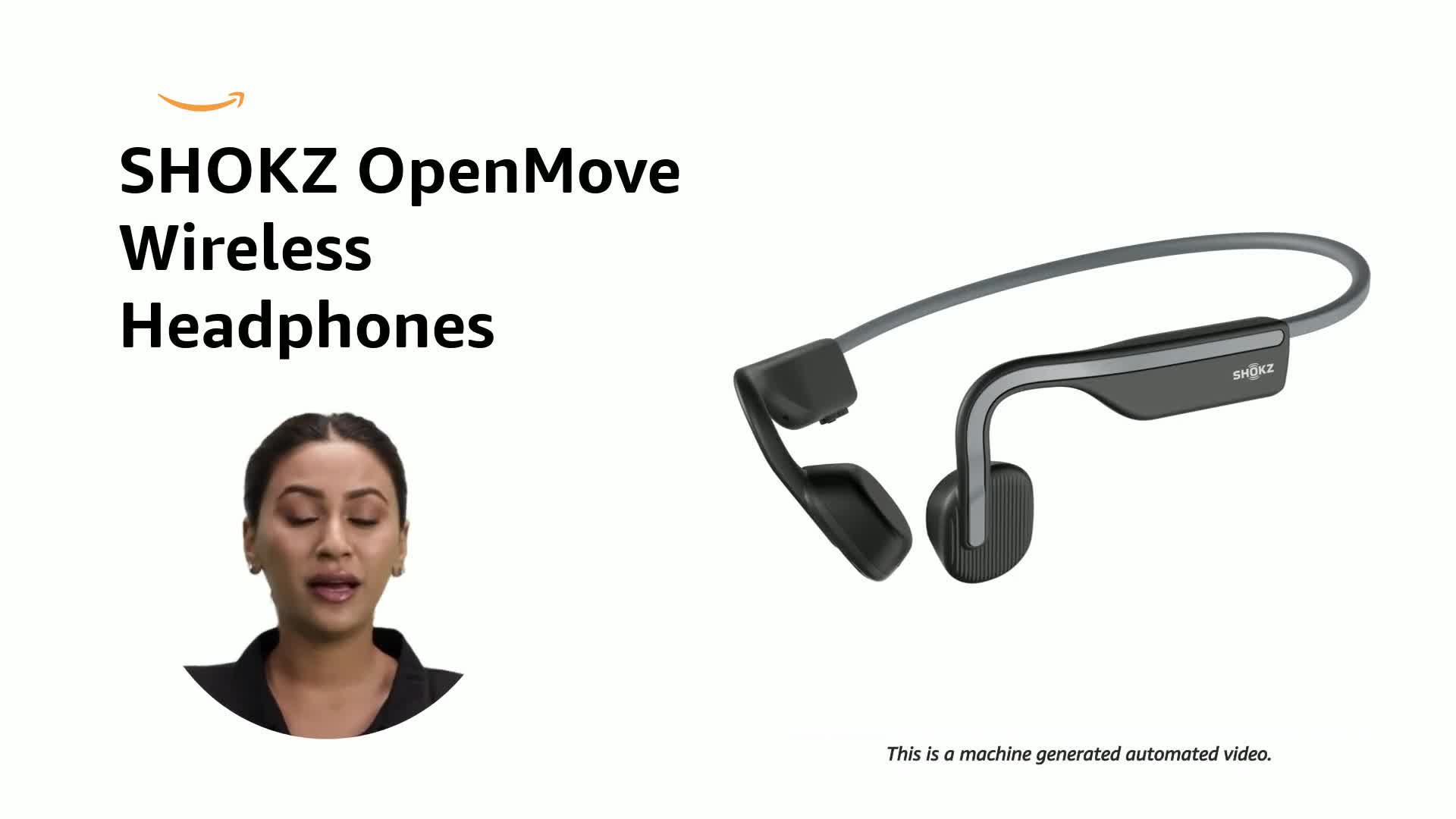 SHOKZ OpenMove Bluetooth Wireless Headphones with Mic, Bone