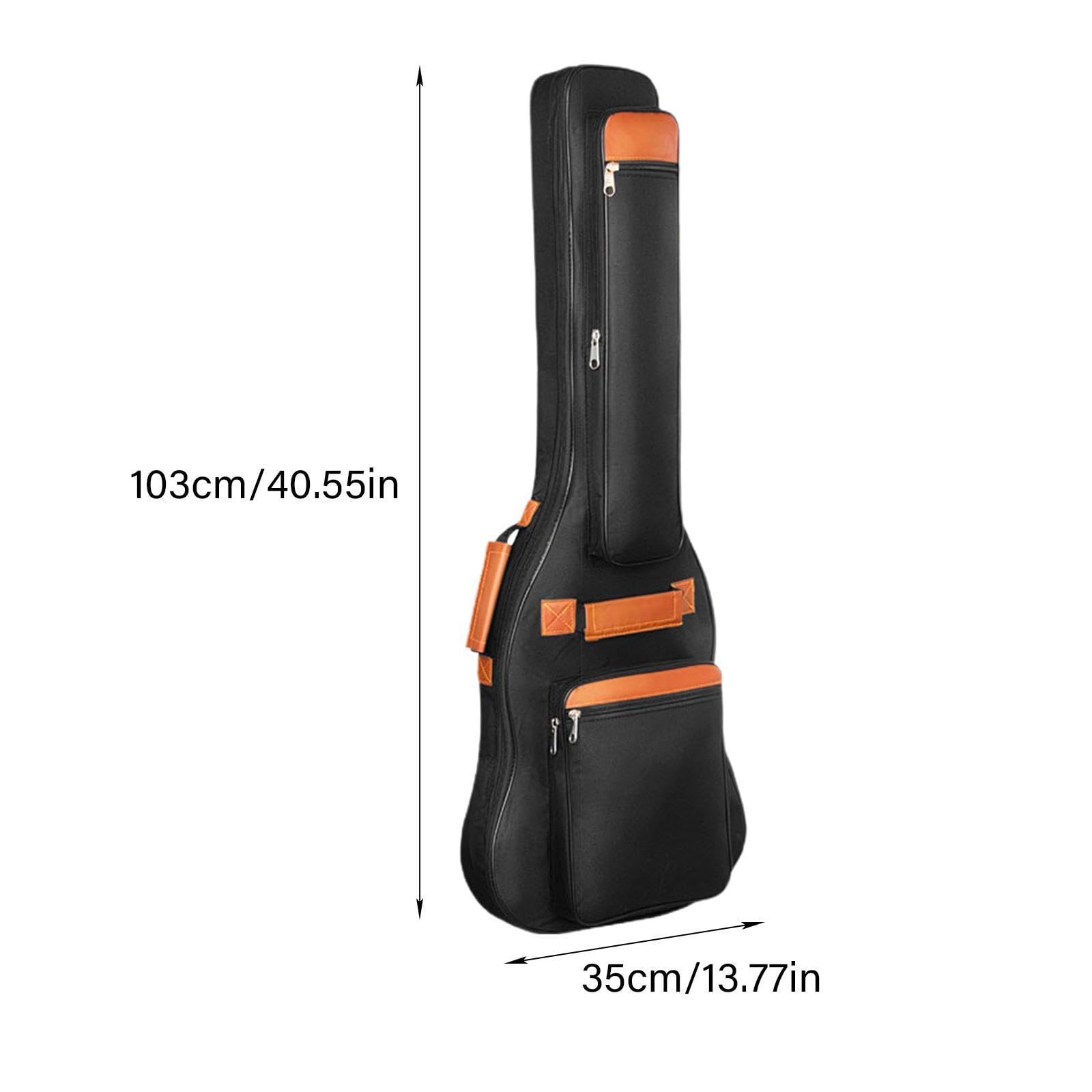 kowaku Sacs pour guitare électrique, sac à dos à double bandoulière réglable durable poussière avec grandes poches sac poussière pour guitare pour, GUITARE
