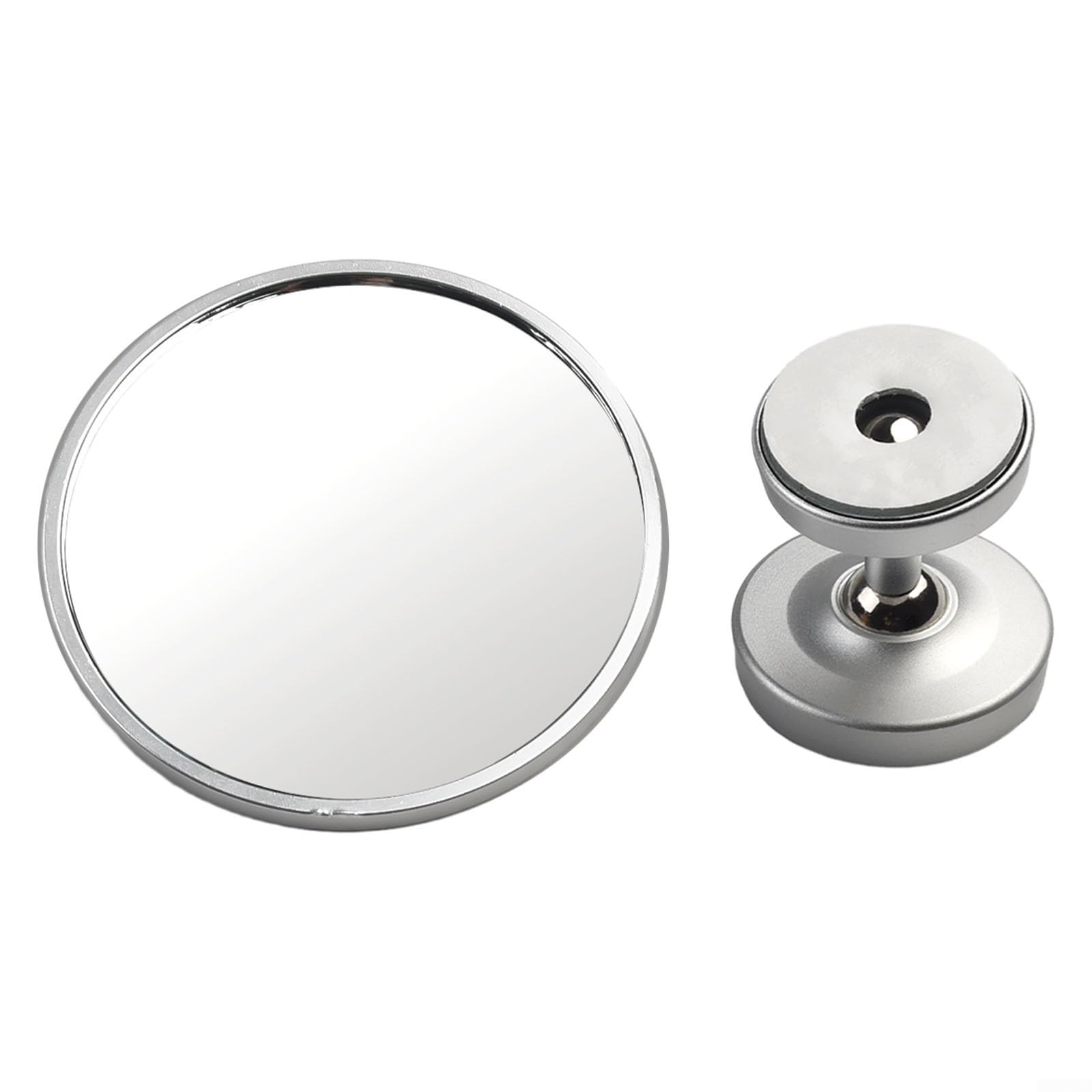 DAZZLEEX Specchio magnetico per caffè espresso, diametro 60 mm, riflettente HD, estrattore, macchina da caffè, regolabile, argento