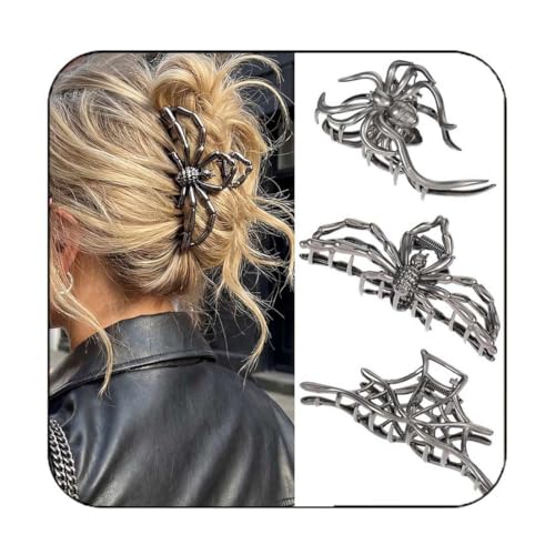 Pinzas para cabello metálicas negras CAKURE 3 piezas miniatura 1