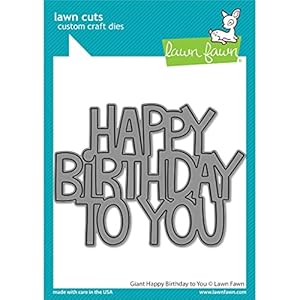 Lawn Fawn LF2613 Giant Happy Birthday Stanze