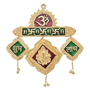 Jaipuri haat Metal Door Hanging Toran (Multicolour)