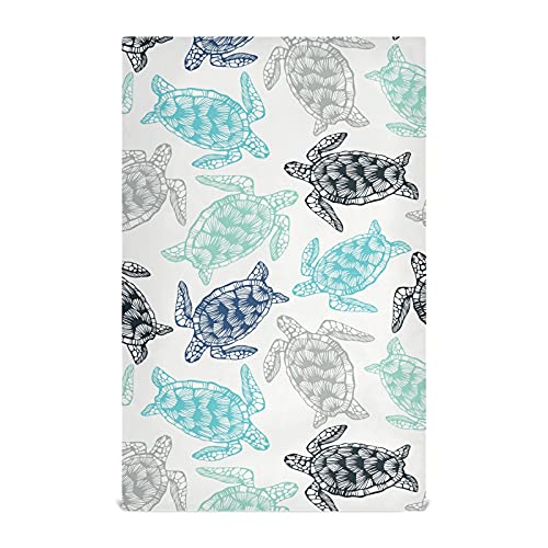 Susiyo G265522918P598C638S1305 Kitchen Dish Towels, Sea Turtles Kitchen Towels Set Of 4 Super Soft Absorbent Dish Towels Set Microfiber Polyester Kitchen Dish Cloths Decorative Tea Towels thumb #1
