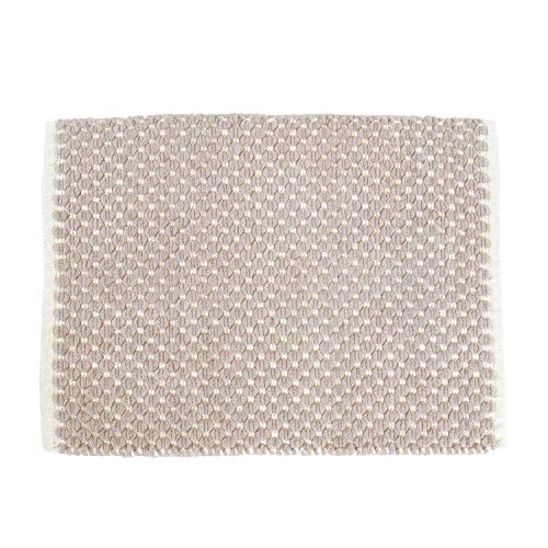 オカ(OKA) ポコモコ トーン マイクロファイバー バスマット 約45cm×60cm ベージュ(吸水・速乾) 4548622660395